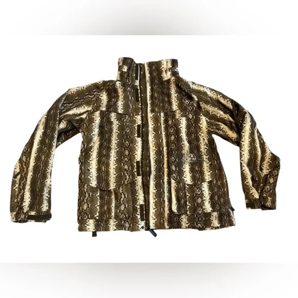 Men’s Burton Ronin 2L Snake Skin Print Snowboard Ski Jacket Size Medium - Picture 4 of 11